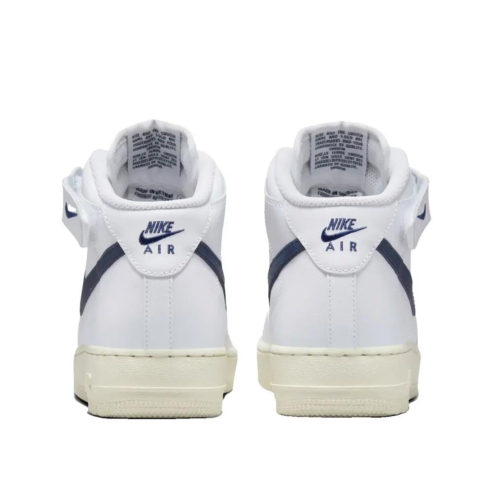 Chaussures Nike Air Force 1 ''07 Mid Blanc/Navy 6/6
