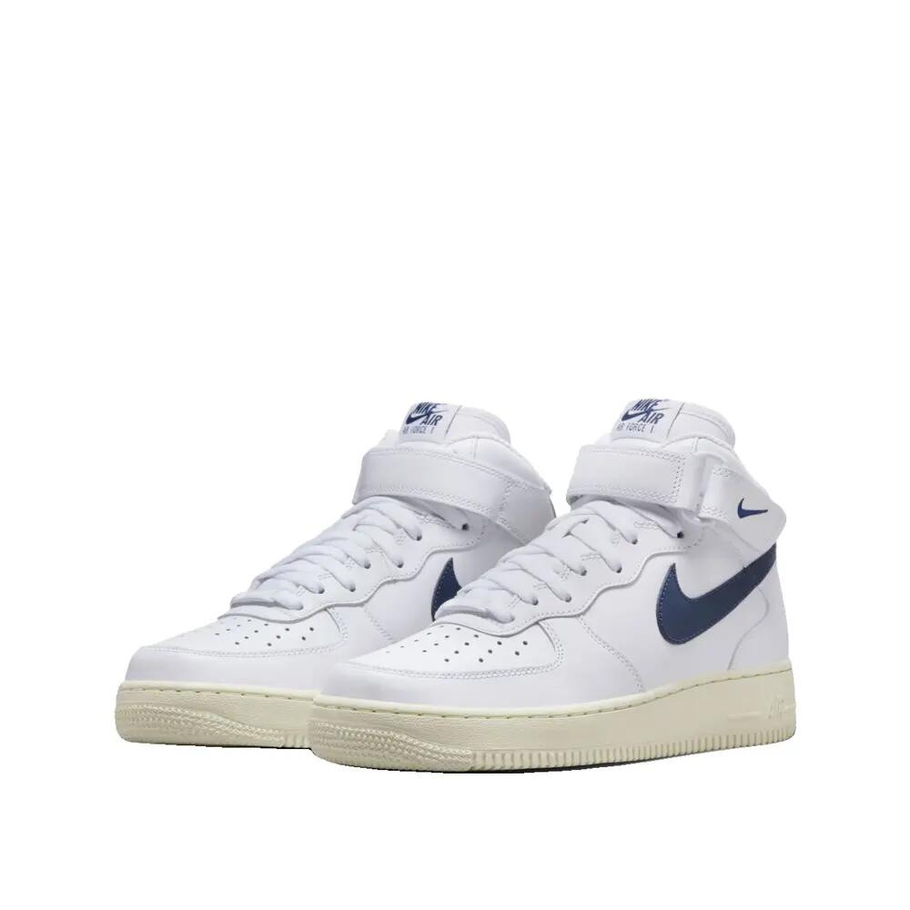 Chaussures Nike Air Force 1 ''07 Mid Blanc/Navy 5/6
