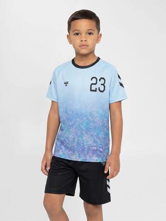 hummel hmlSHIMMER T-shirt krótki rękaw poliester z efektem shimmer – PINK NECTAR