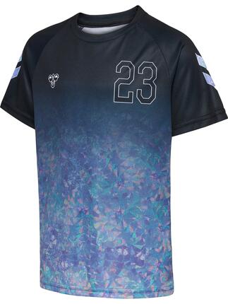 hummel hmlSHIMMER T-shirt krótki rękaw poliester z efektem shimmer – PINK NECTAR