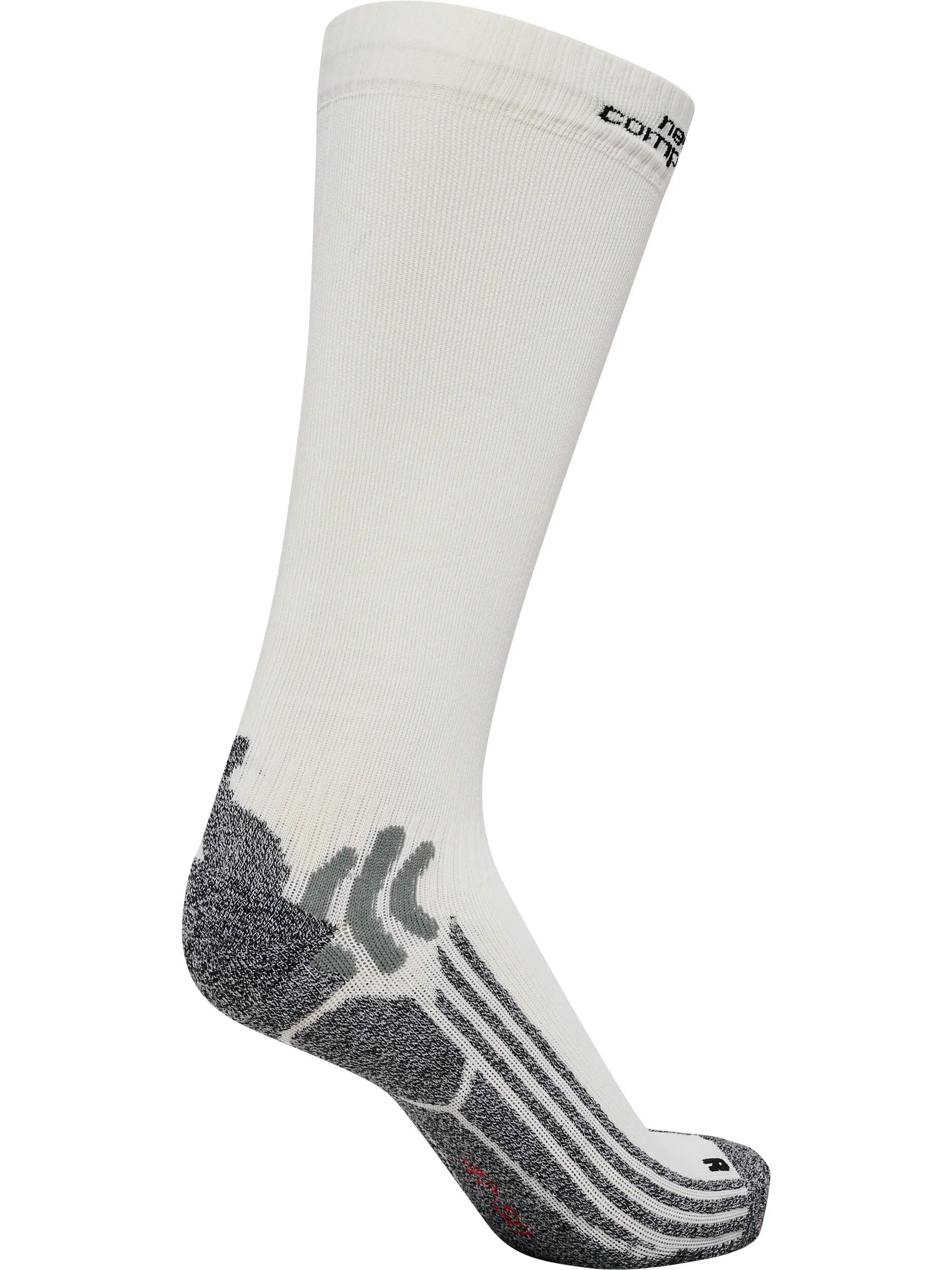 hummel Compression Sock — meia de compressão branca com tamanho integrado – 5/6