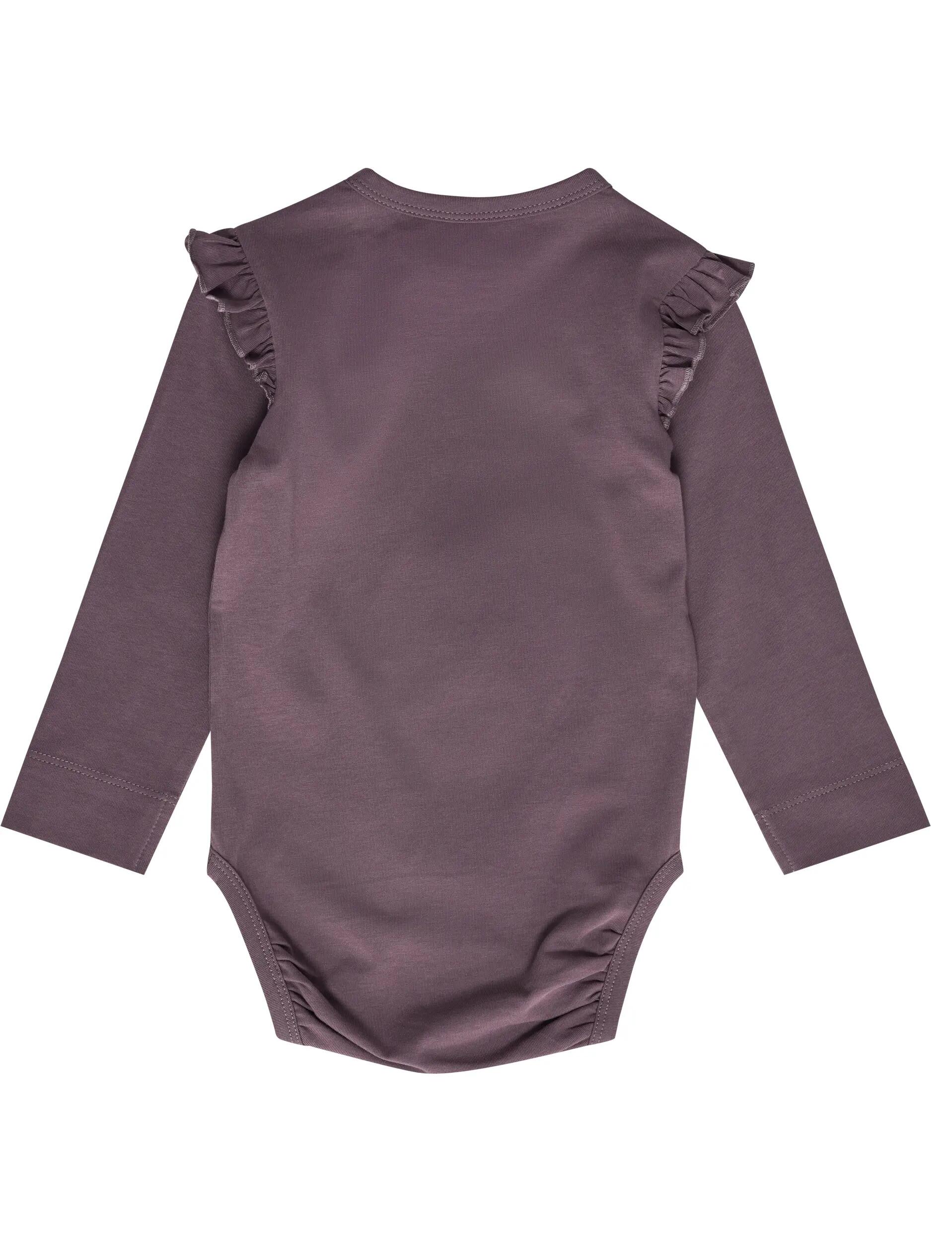 hummel body z długim rękawem z bawełny organicznej – BLACK PLUM 2/4