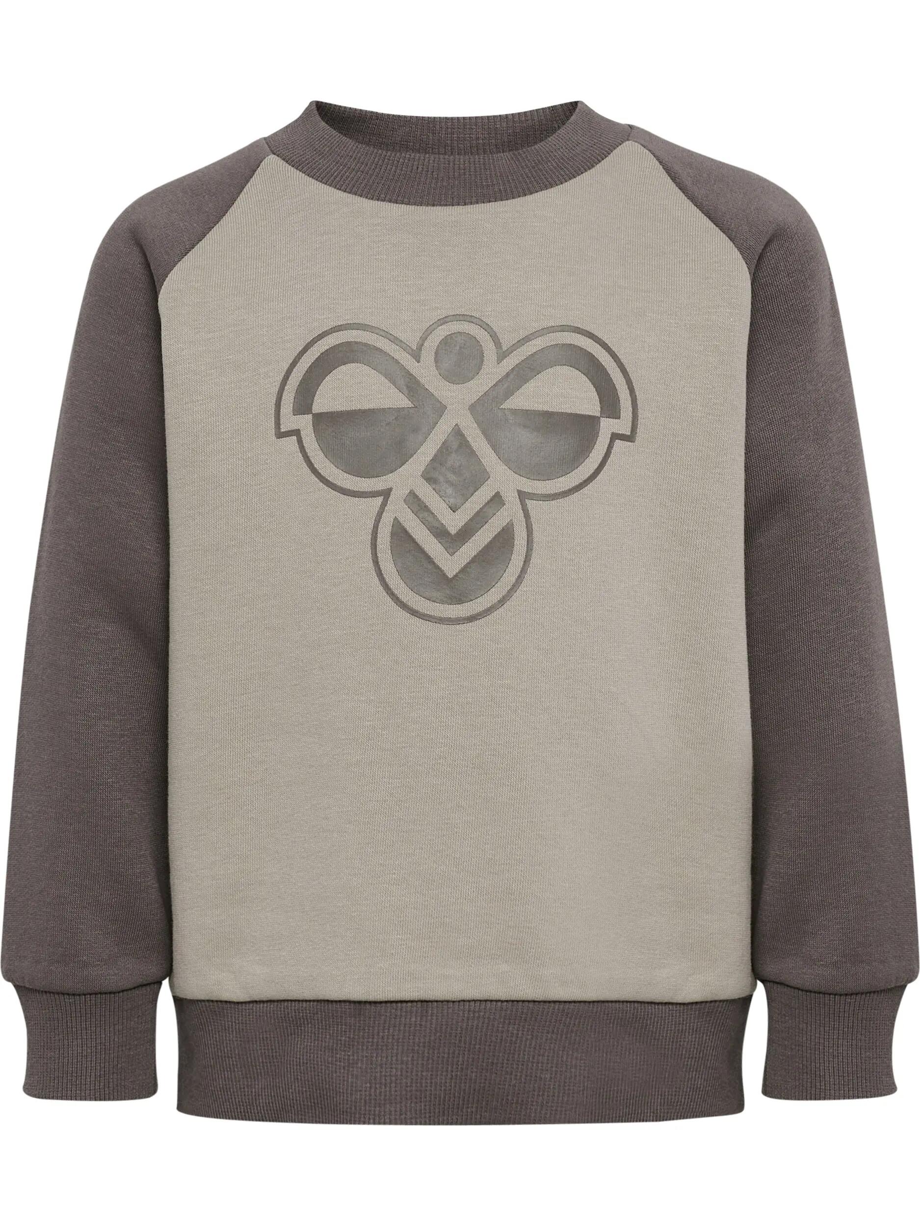hummel Conjunto infantil em algodão orgânico com glitter – DARK GULL GRAY 4/8