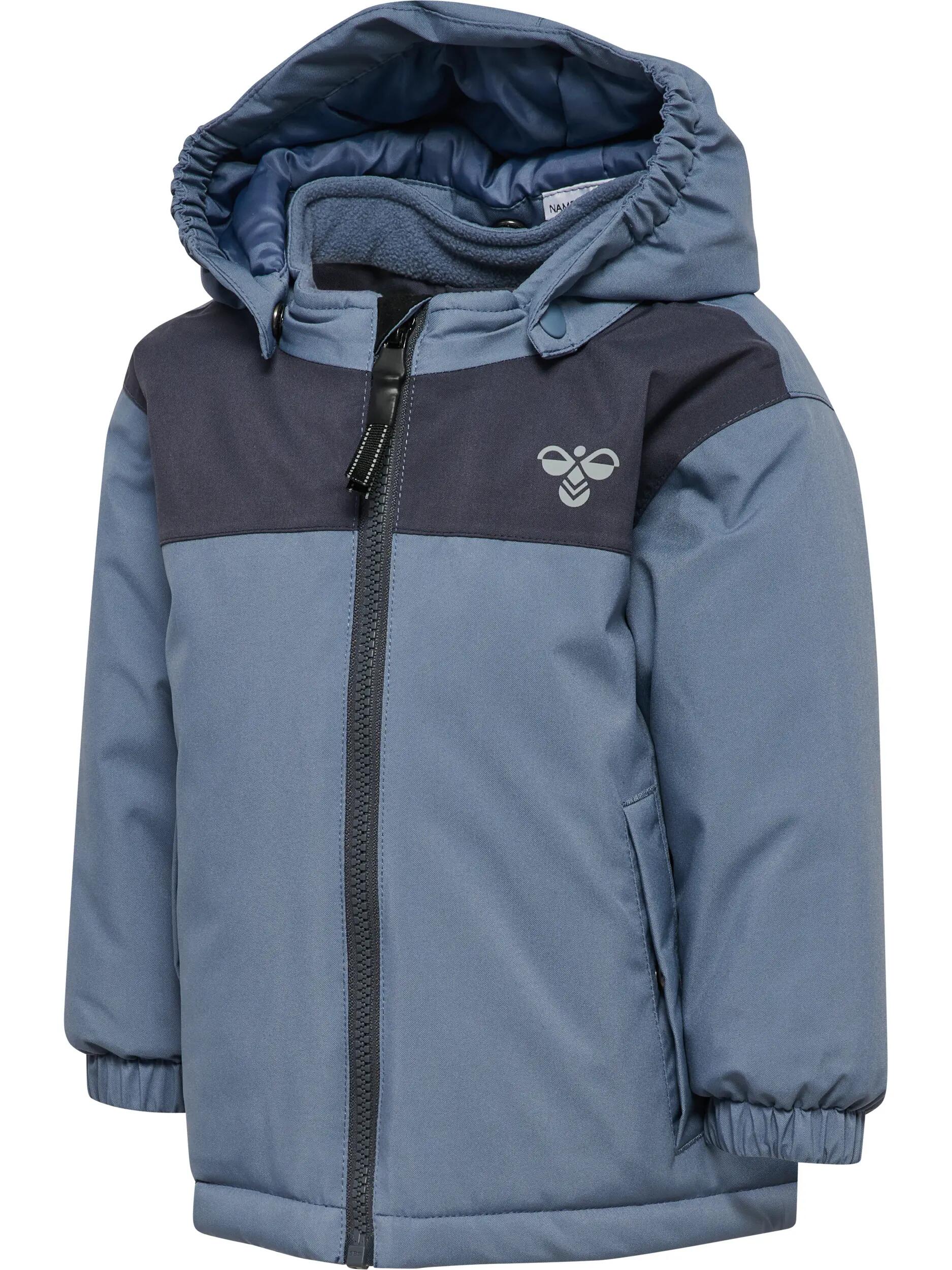 hummel hmlMINI BLOCK JACKET WP wodoodporna kurtka dziecięca – FLINT STONE 1/5