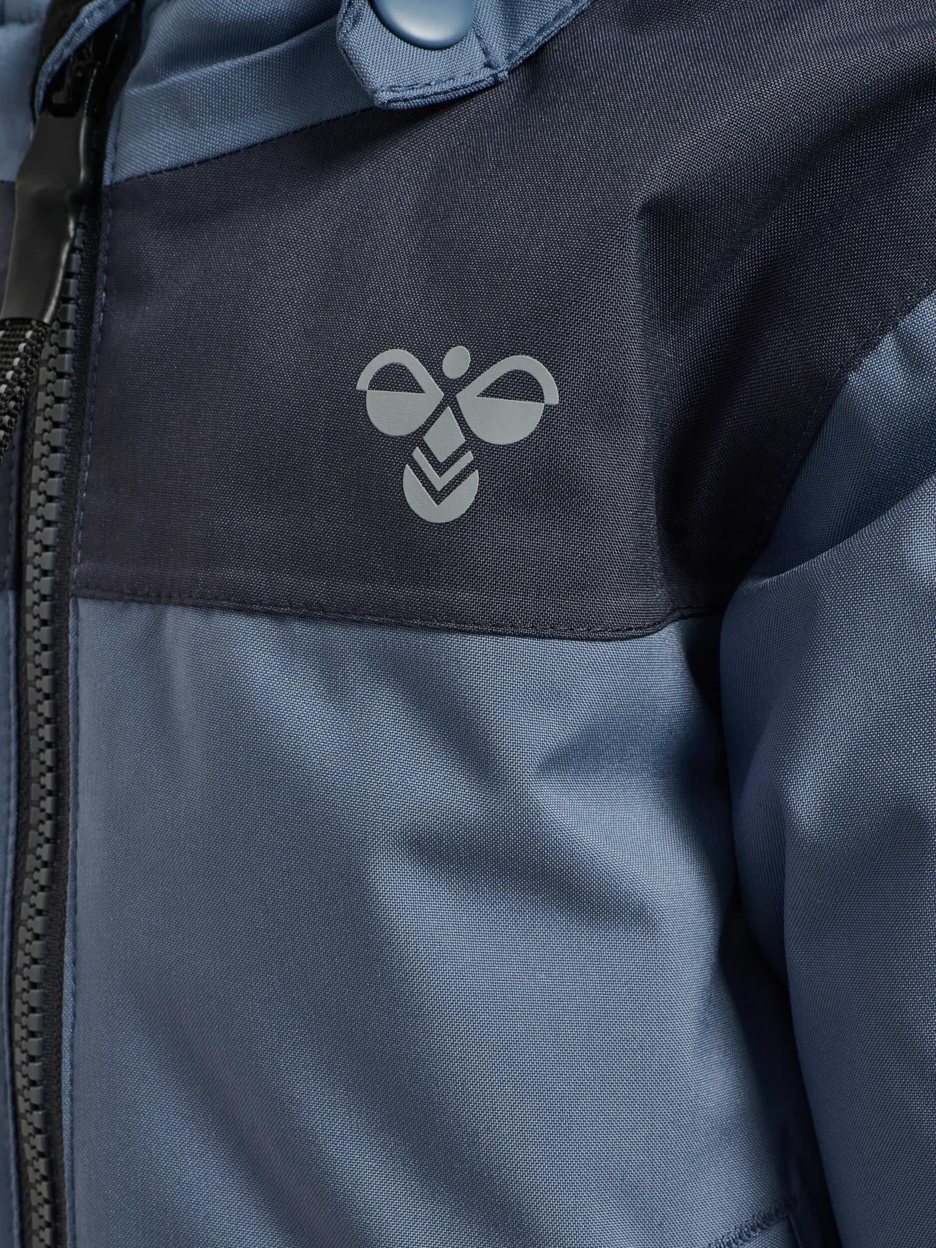hummel hmlMINI BLOCK JACKET WP wodoodporna kurtka dziecięca – FLINT STONE 4/5