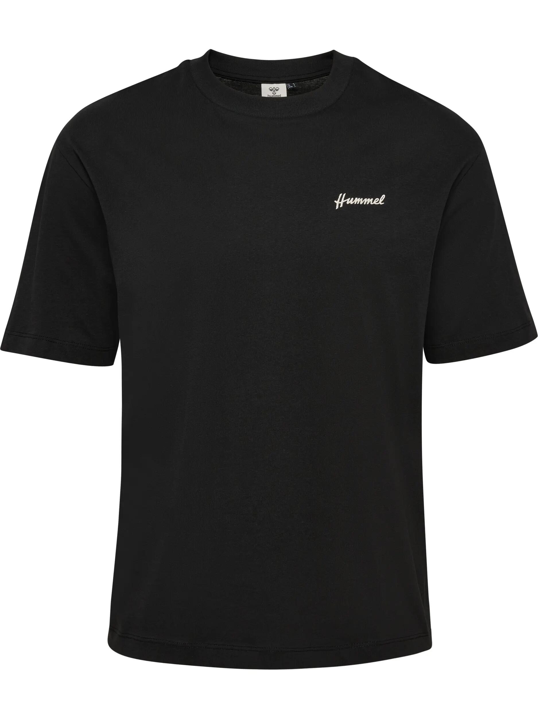 hummel T-shirt hmlCLUB manga curta em algodão biológico – BLACK 5/10