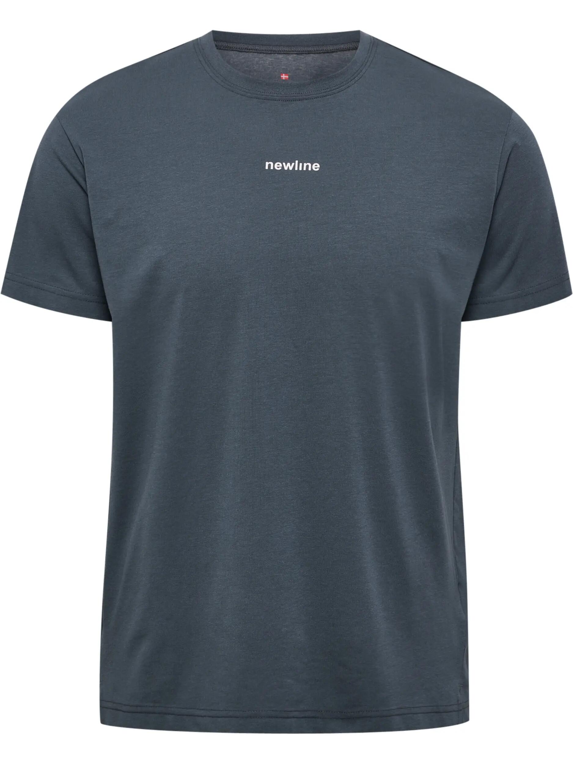 hummel T-shirt S/S nwlLOGO in cotone biologico e poliestere riciclato – BURNT 3/8