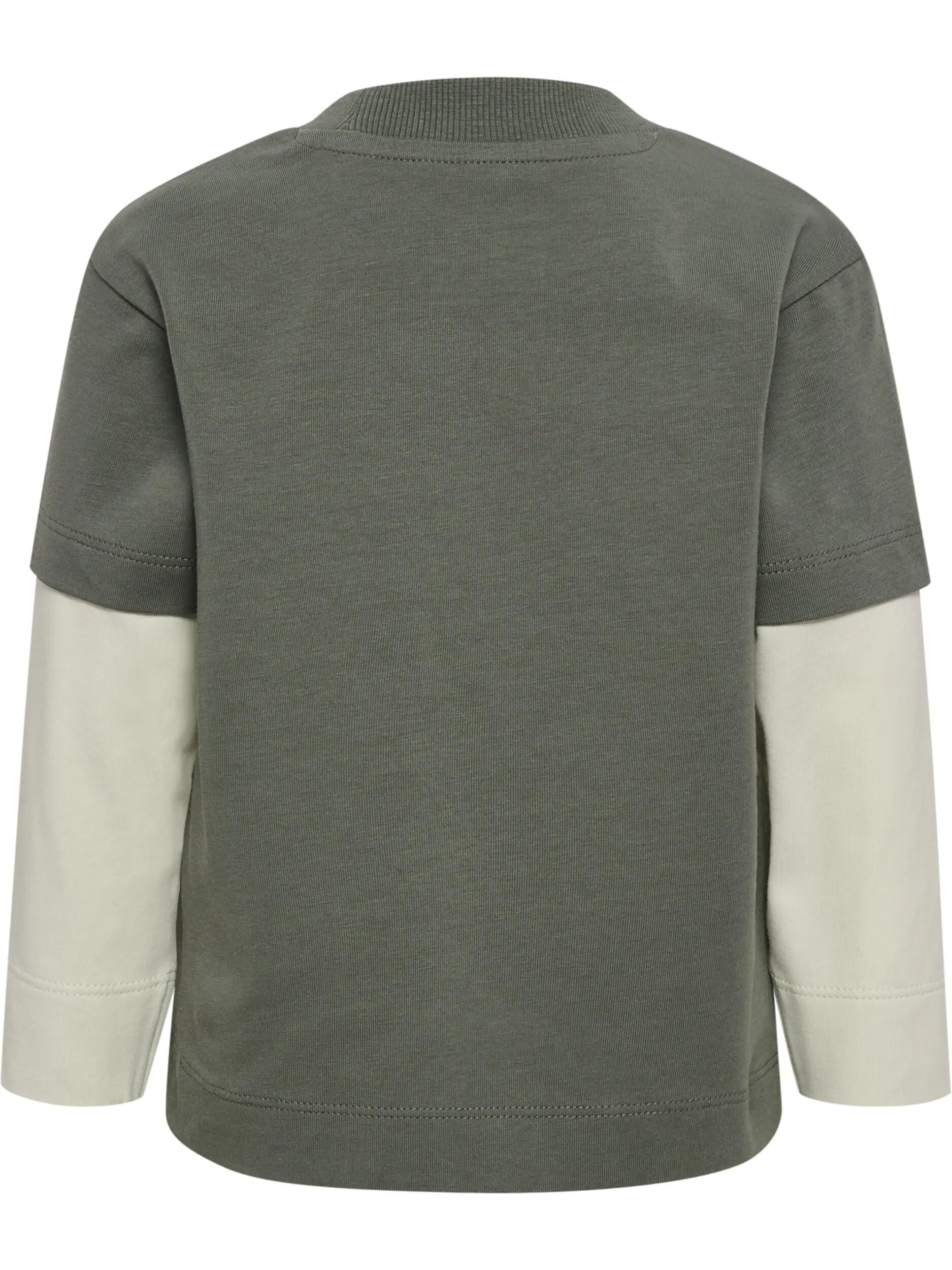 hummel T-shirt manica lunga hmlMINI Loose Layer – cotone biologico, vestibilità 3/5