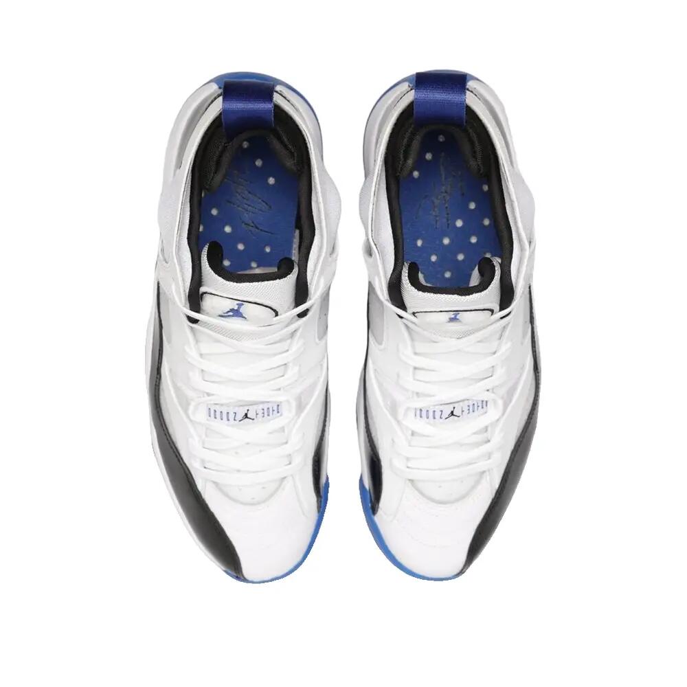 Zapatillas de baloncesto Nike Jumpman Two Trey Blanc/Bleu/Noir 5/8