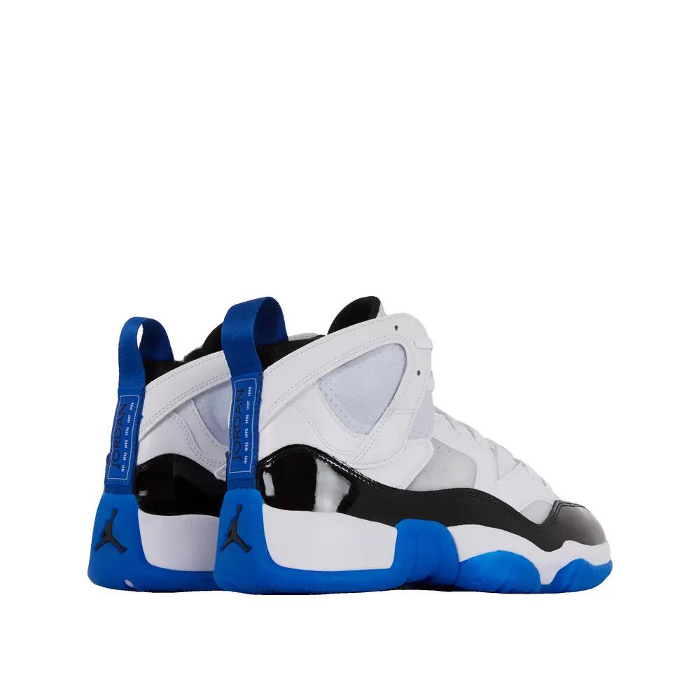 Zapatillas de baloncesto Nike Jumpman Two Trey Blanc/Bleu/Noir 4/8