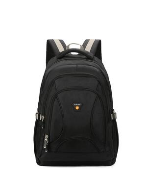 Aoking volante plus zwarte rugzak unisex - polyester met 3 ritsen