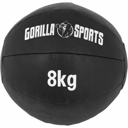 Médecine ball Gorilla Sports 3 kg cuir synthétique 29 cm