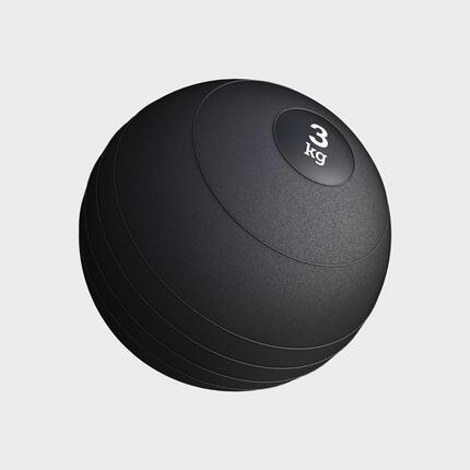 Slam ball Gorilla Sports noir caoutchouc 6 pièces 3–20 kg