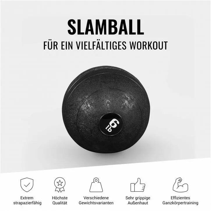 Slam Ball 3 kg - No-Bounce - Ø 23 cm - Zwart 8/12