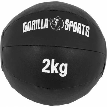 Médecine ball Gorilla Sports 3 kg cuir synthétique 29 cm