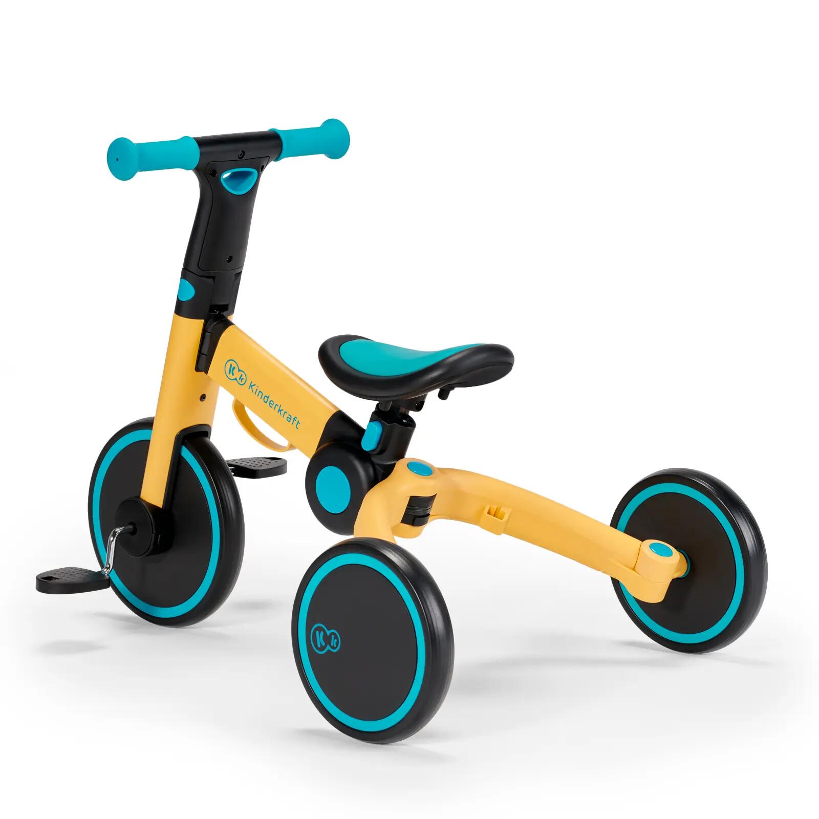 Tricycle Kinderkraft 4trike Jaune 3 en 1 15/15