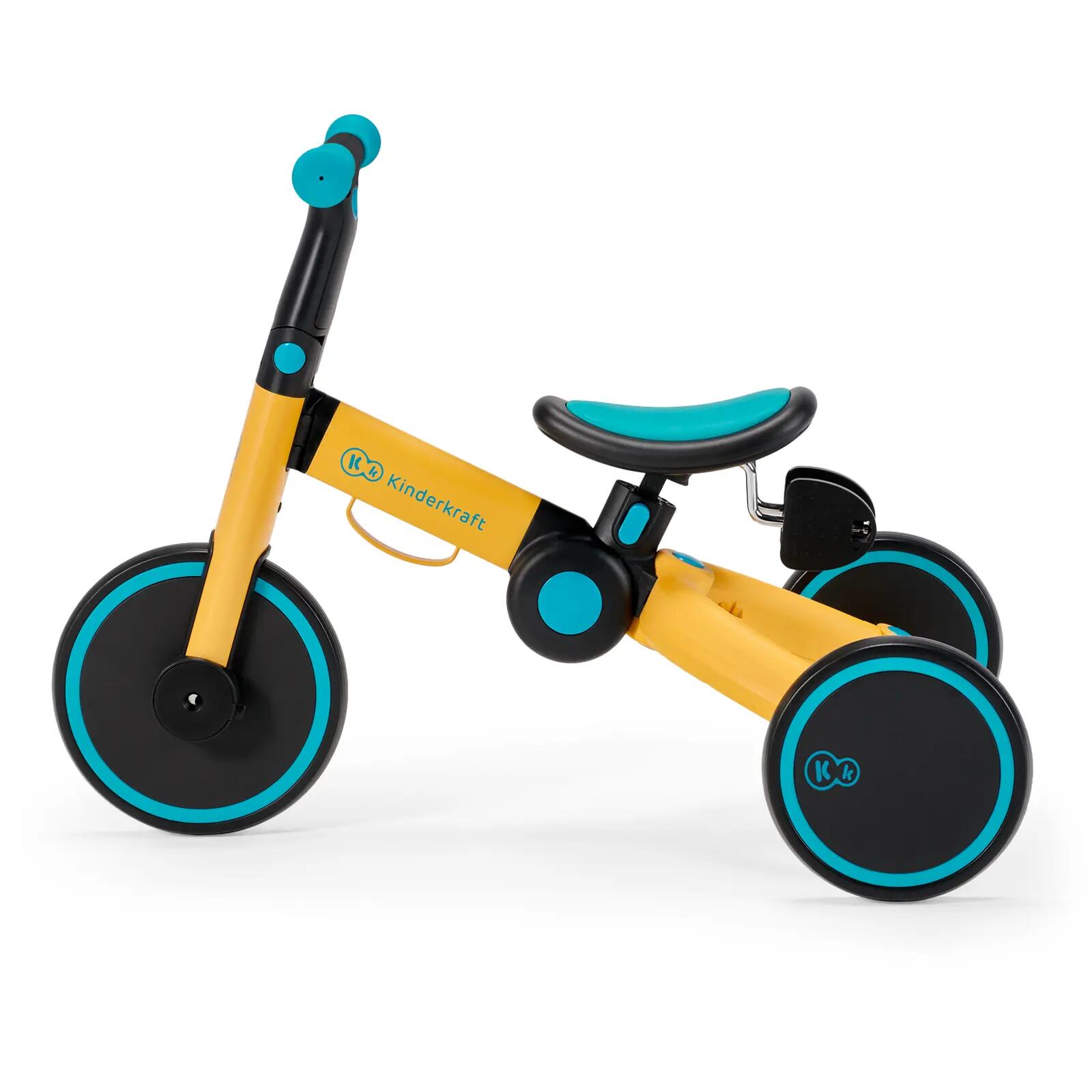 Tricycle Kinderkraft 4trike Jaune 3 en 1 13/15