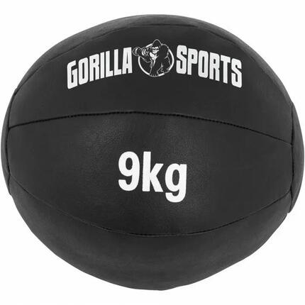 Médecine ball Gorilla Sports 3 kg cuir synthétique 29 cm