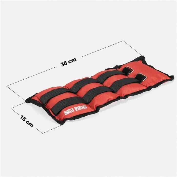 LOT 4 PAIRES DE BANDES LESTÉES (2x0,5kg, 2x1,0kg, 2x1,5kg et 2x2,0kg) | FITNESS 5/12