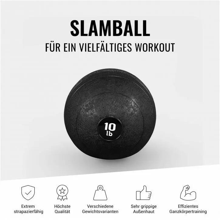 Slam Ball 5 kg - No-Bounce - Zwart - Voor HIIT 8/12