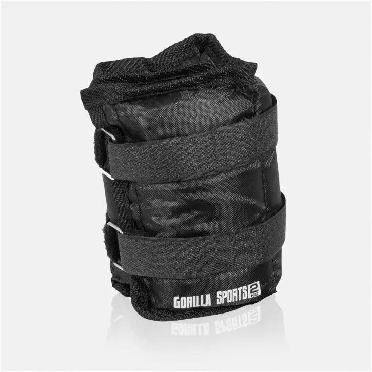 Bandes lestées GORILLA SPORTS 4kg noir polyester réglables 3/11