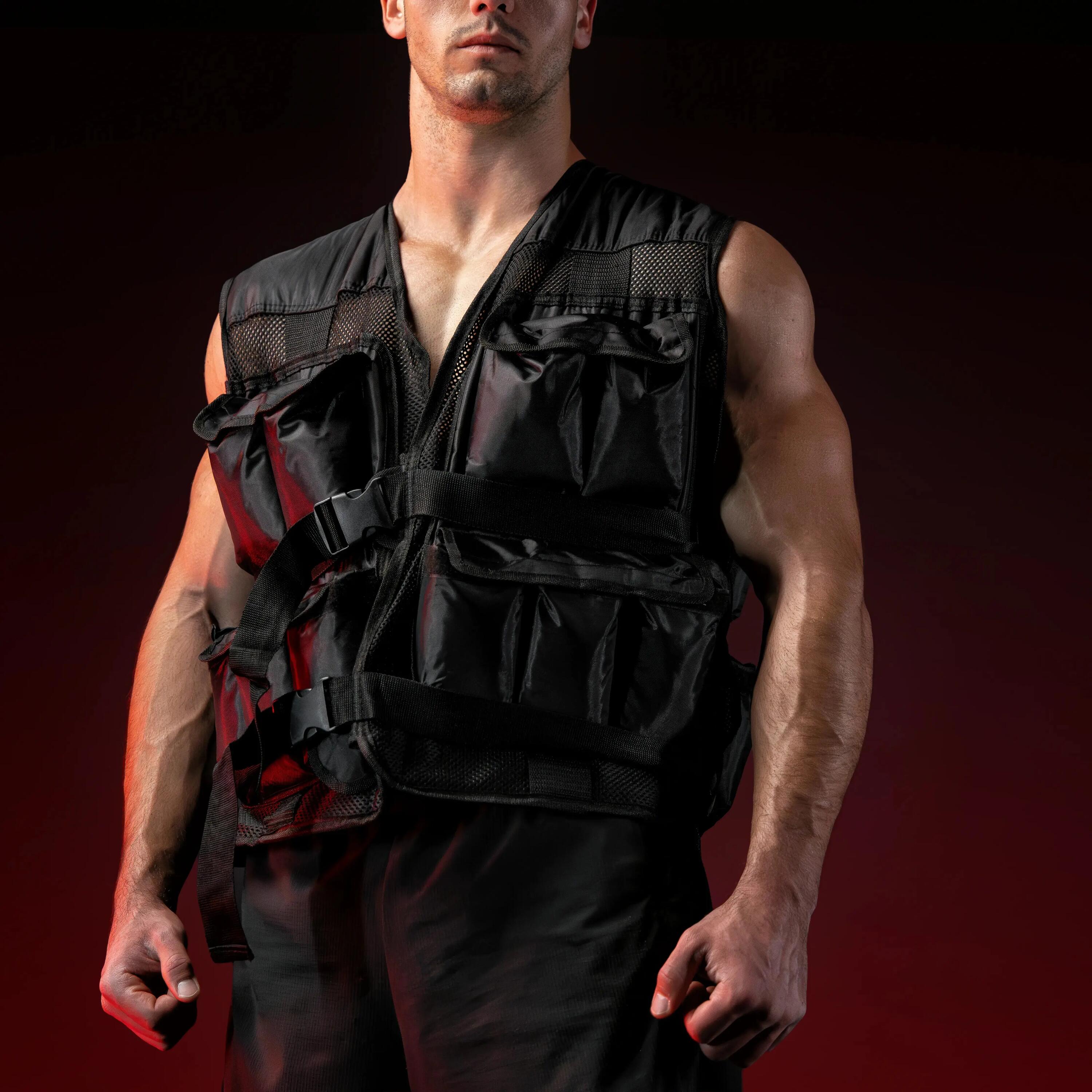 GILET LESTÉ NOIR DE 10 KG| MUSCULATION | PLUSIEURS TAILLES AU CHOIX 8/10