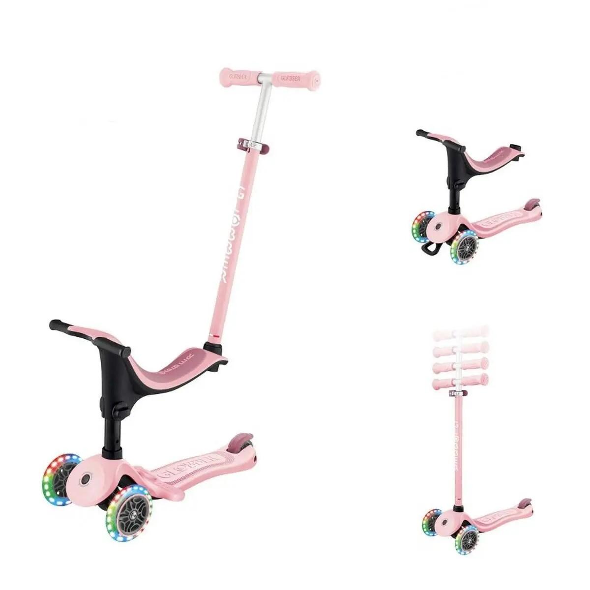 Patinete evolutivo GO-UP SPORTY LIGHTS - Rosa pastel 6/7