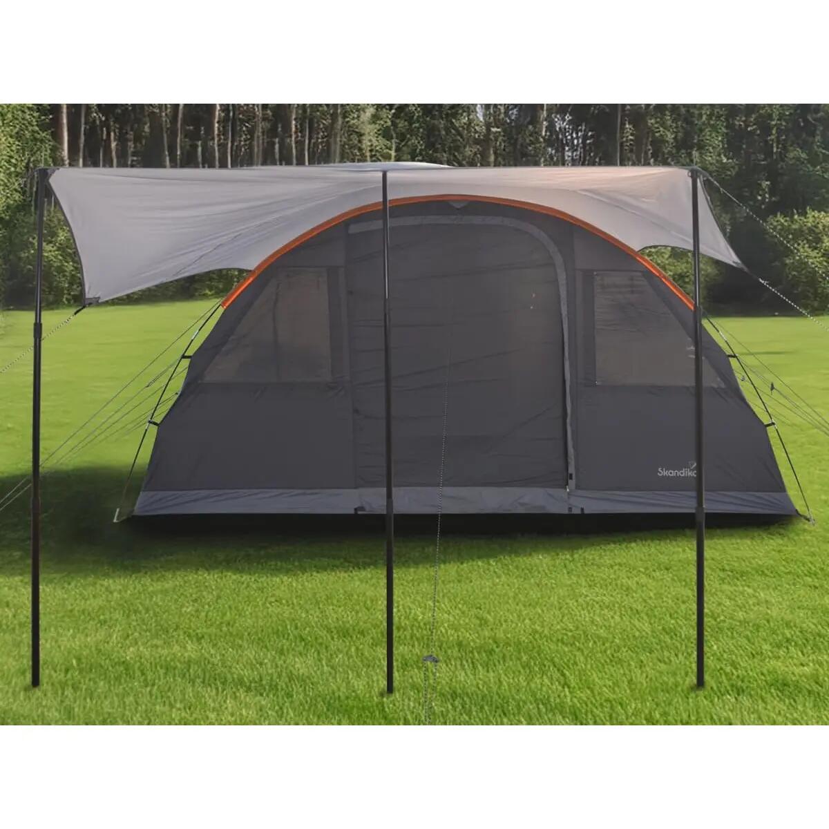 Sluneční plachta Spirit 390×400 cm s teleskopickými tyčemi 3/10