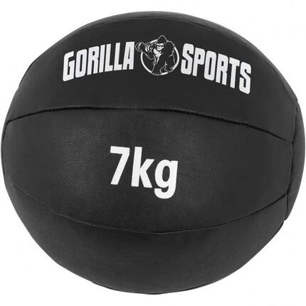 Médecine ball Gorilla Sports 3 kg cuir synthétique 29 cm