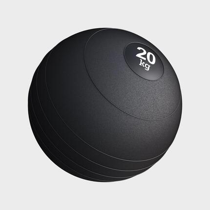 Slam ball Gorilla Sports noir caoutchouc 6 pièces 3–20 kg