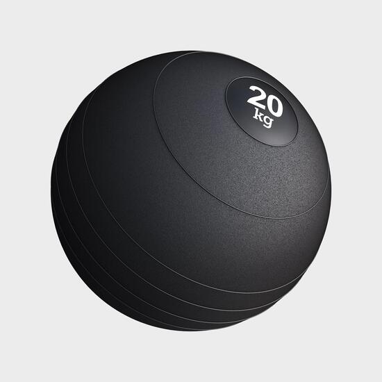 Slam ball Gorilla Sports noir caoutchouc 6 pièces 3–20 kg