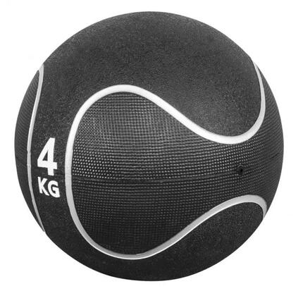 Medicine Ball Gorilla Sports pack caoutchouc antidérapant 23 cm