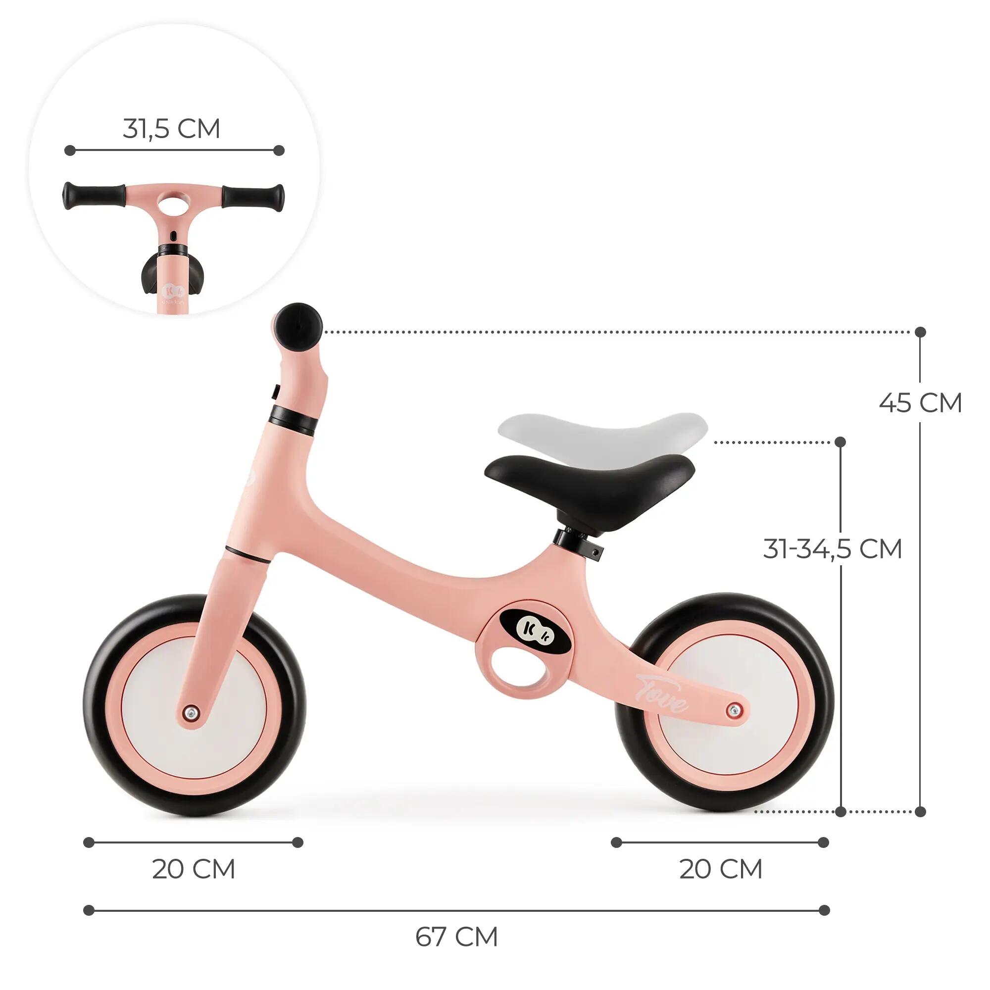 Bicicleta fara pedale Kinderkraft, Tove, 8 inch, Roz 8/9
