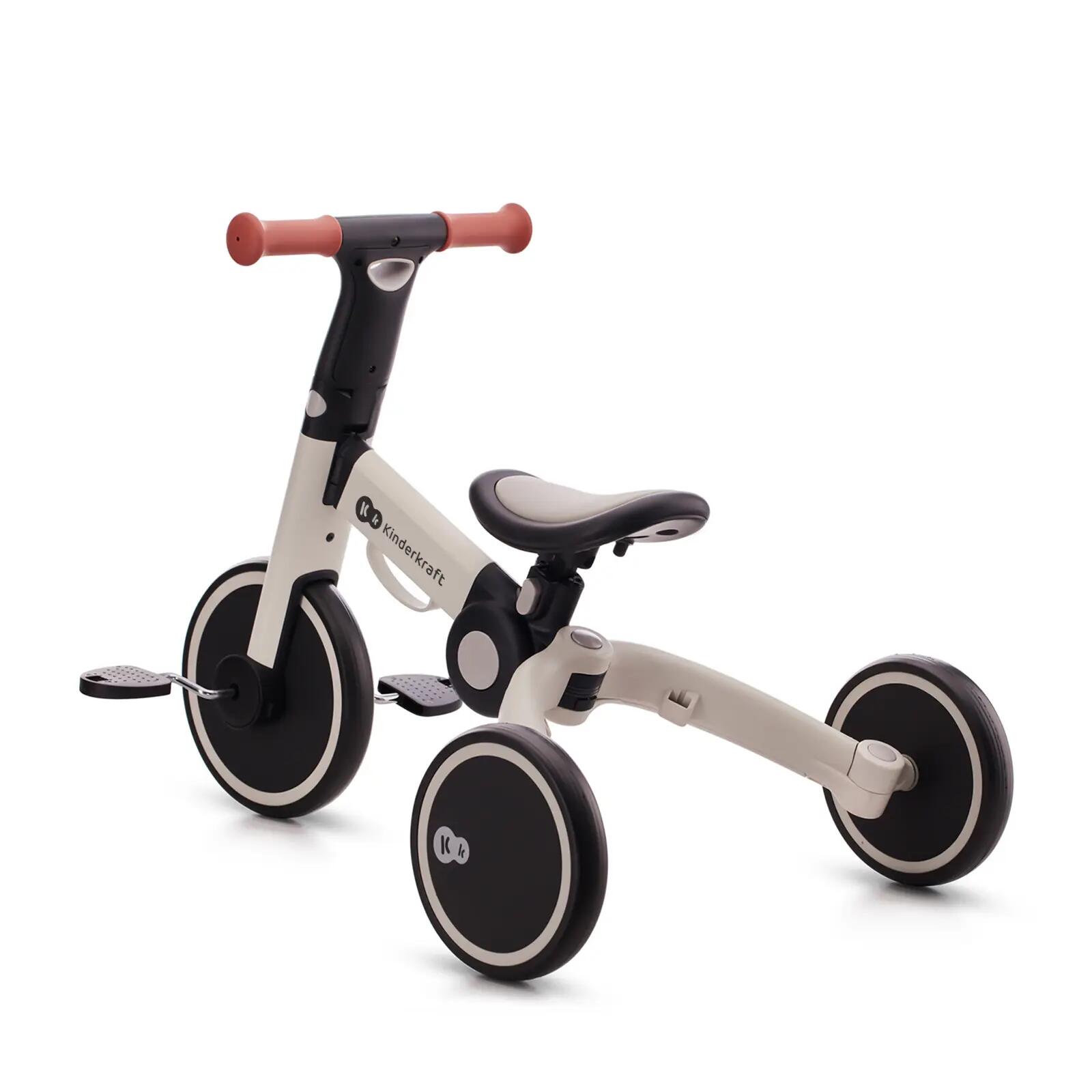 Bicicleta Kinderkraft 4Trike , Transformabila in tricicleta, 8 inch, Silver/Grey 8/15