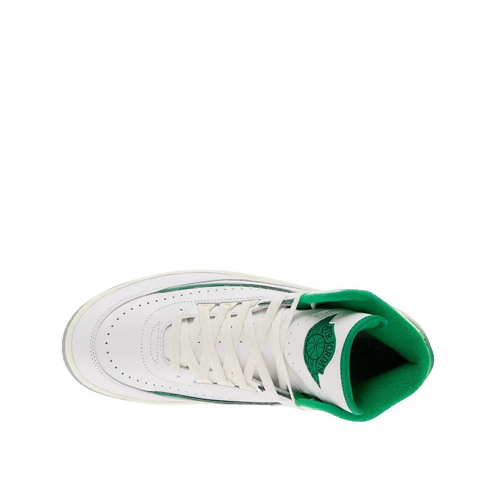 Zapatillas - Baloncesto - Air Jordan 2 Retro - Blanco/Lucky Green 3/4