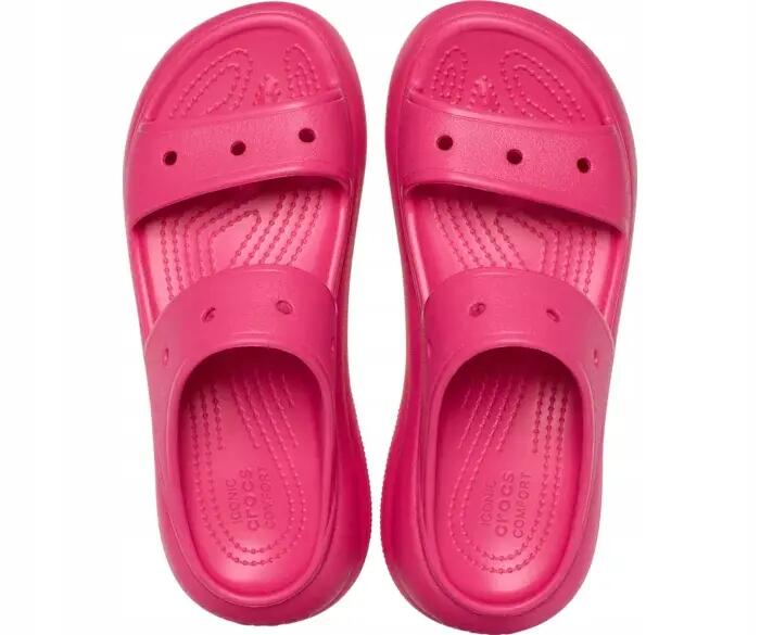 Chinelos Crocs Modelo Crush Sandal Cor Rosa 6/6
