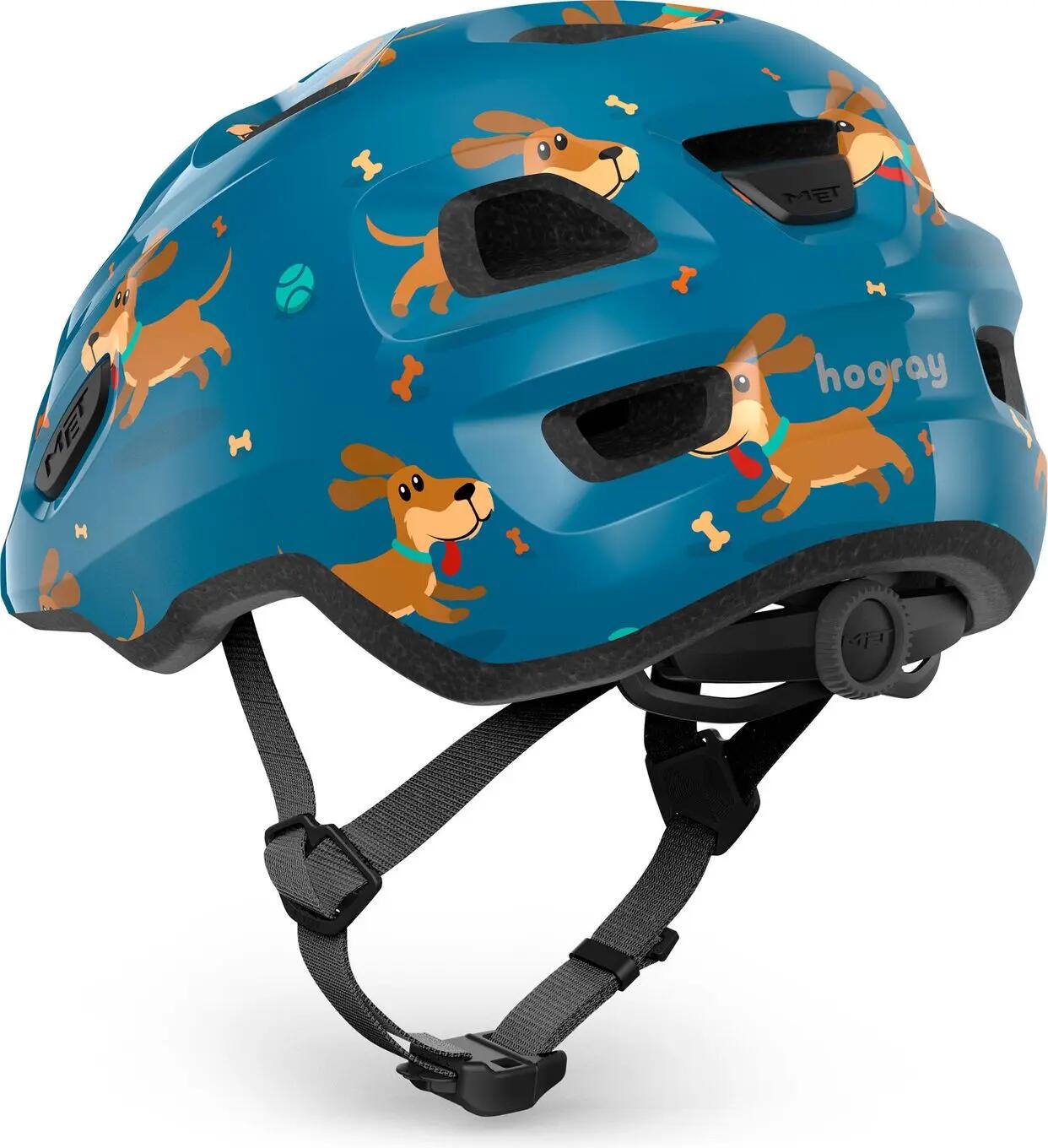 MET Hooray-kinderhelm, blauw, teckel 6/7