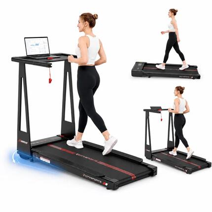 Tapis de Course-HG6-1400W-12 km/h-APP-Inclinaison Réglable