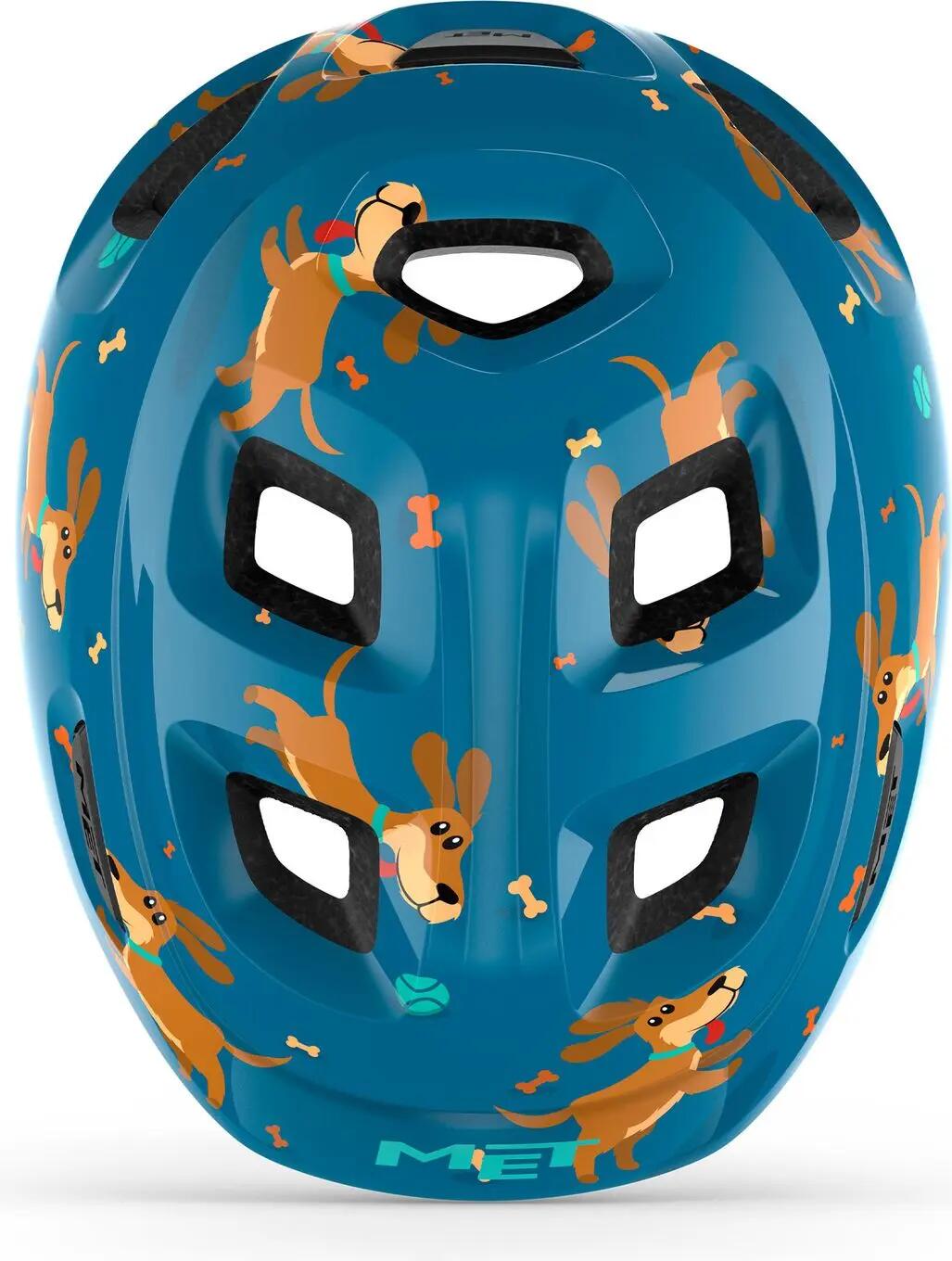 MET Hooray-kinderhelm, blauw, teckel 4/7