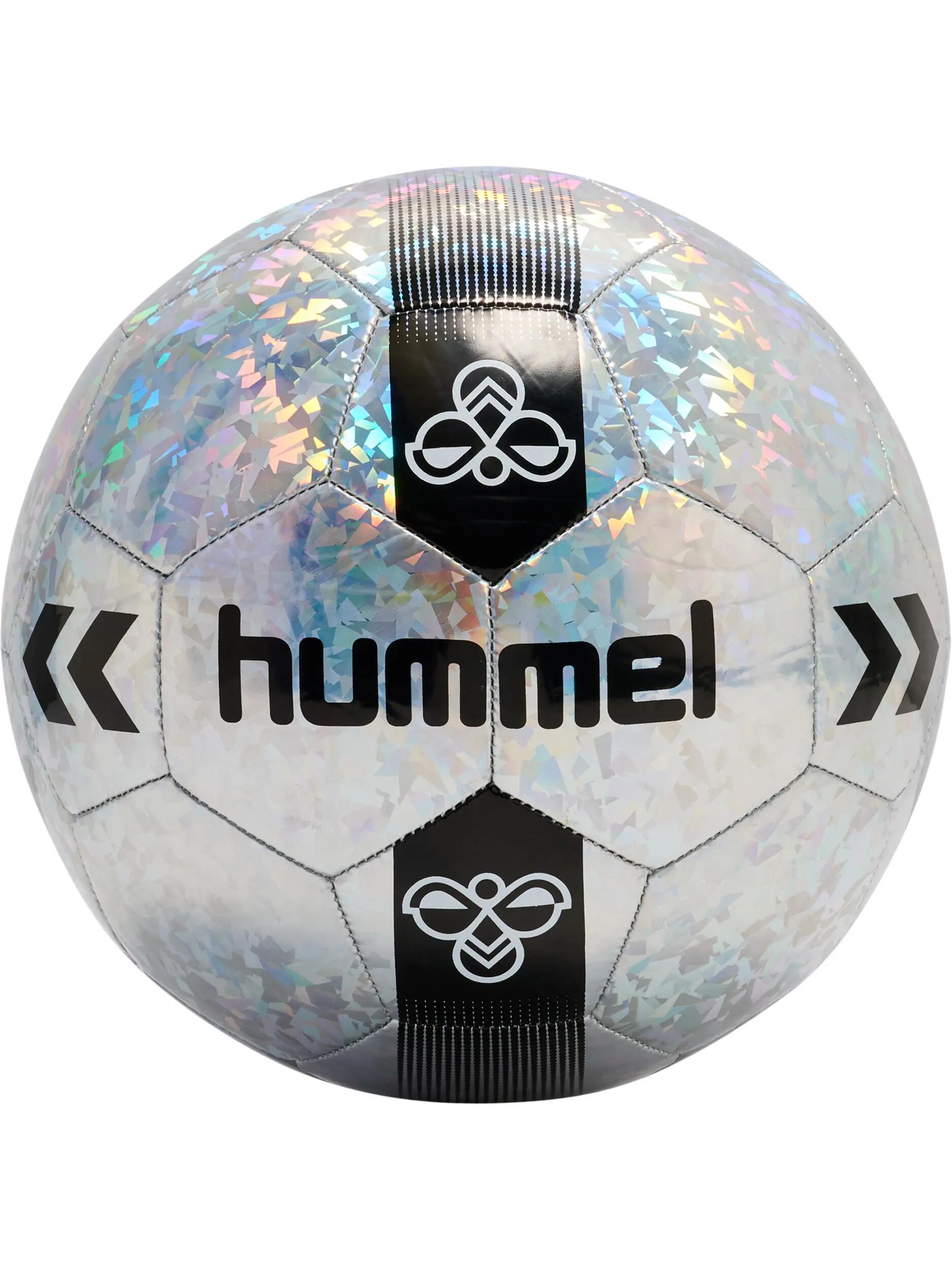 hummel hmlSHIMMER FOOTBALL - Pallone con effetto shimmer – BLACK/WHITE 3/6