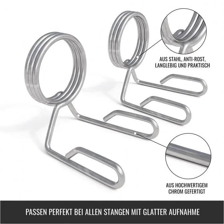 Attaches rapides GORILLA SPORTS 50/51 mm chrome lot de 2 8/8