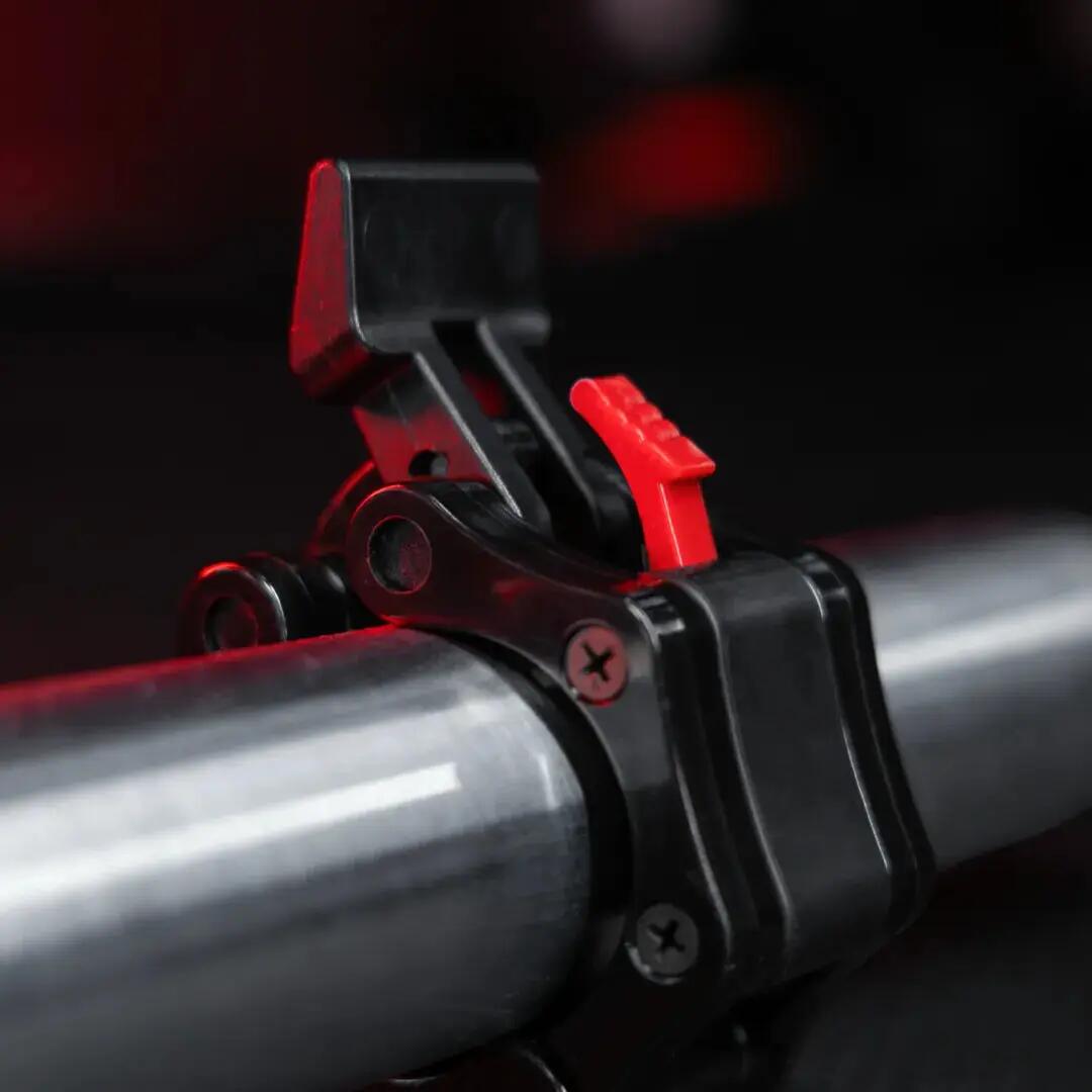 Stops disques Gorilla Sports 50 mm plastique noir/rouge (paire) 9/11