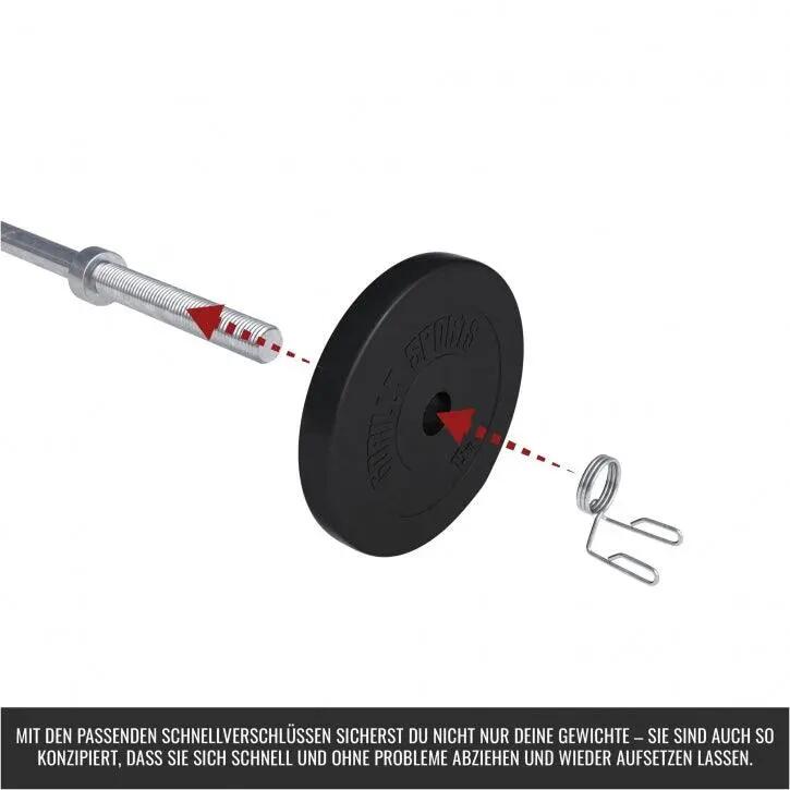 Attaches rapides GORILLA SPORTS 50/51 mm chrome lot de 2 7/8