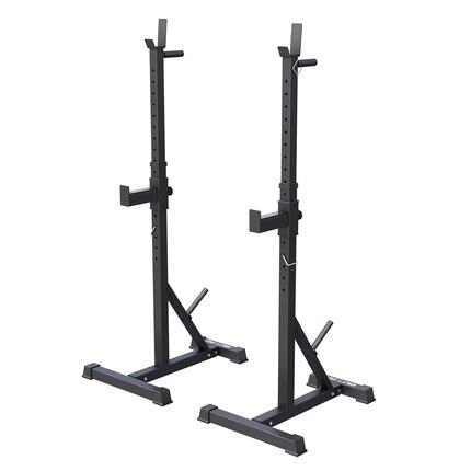 GORILLA SPORTS® Rack à Squat Réglable Support Barre Squat Acier 500 kg
