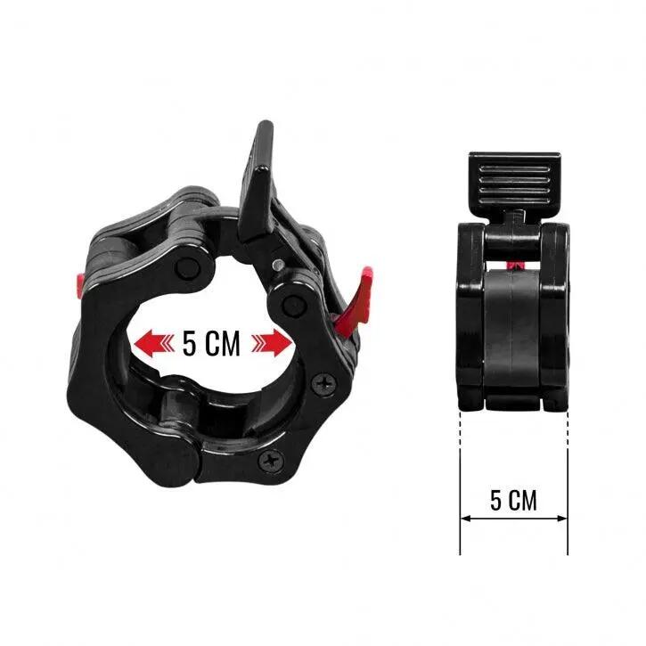 Stops disques Gorilla Sports 50 mm plastique noir/rouge (paire) 6/11