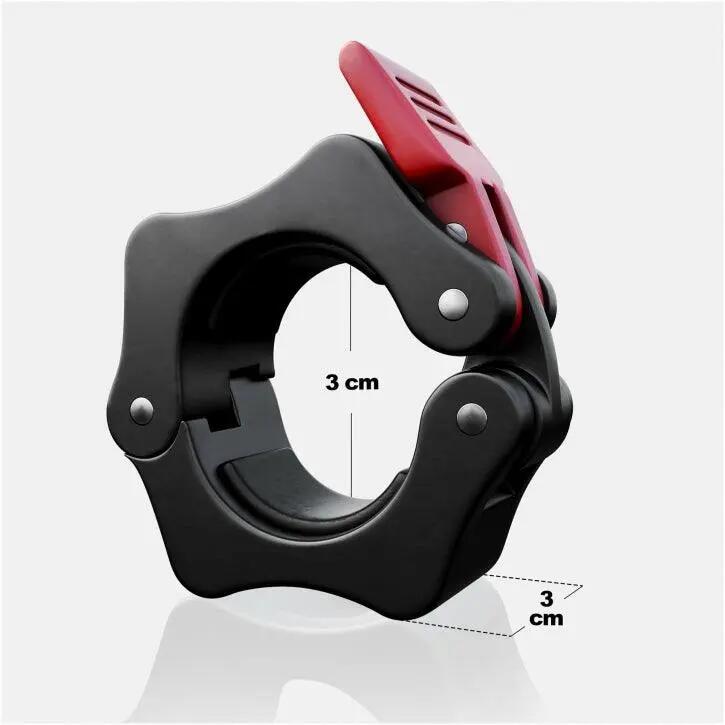 STOP DISQUES FERMETURE RAPIDE POUR BARRES D'HALTERES 30 MM | ACCESSOIRE MUSCULAT 3/8