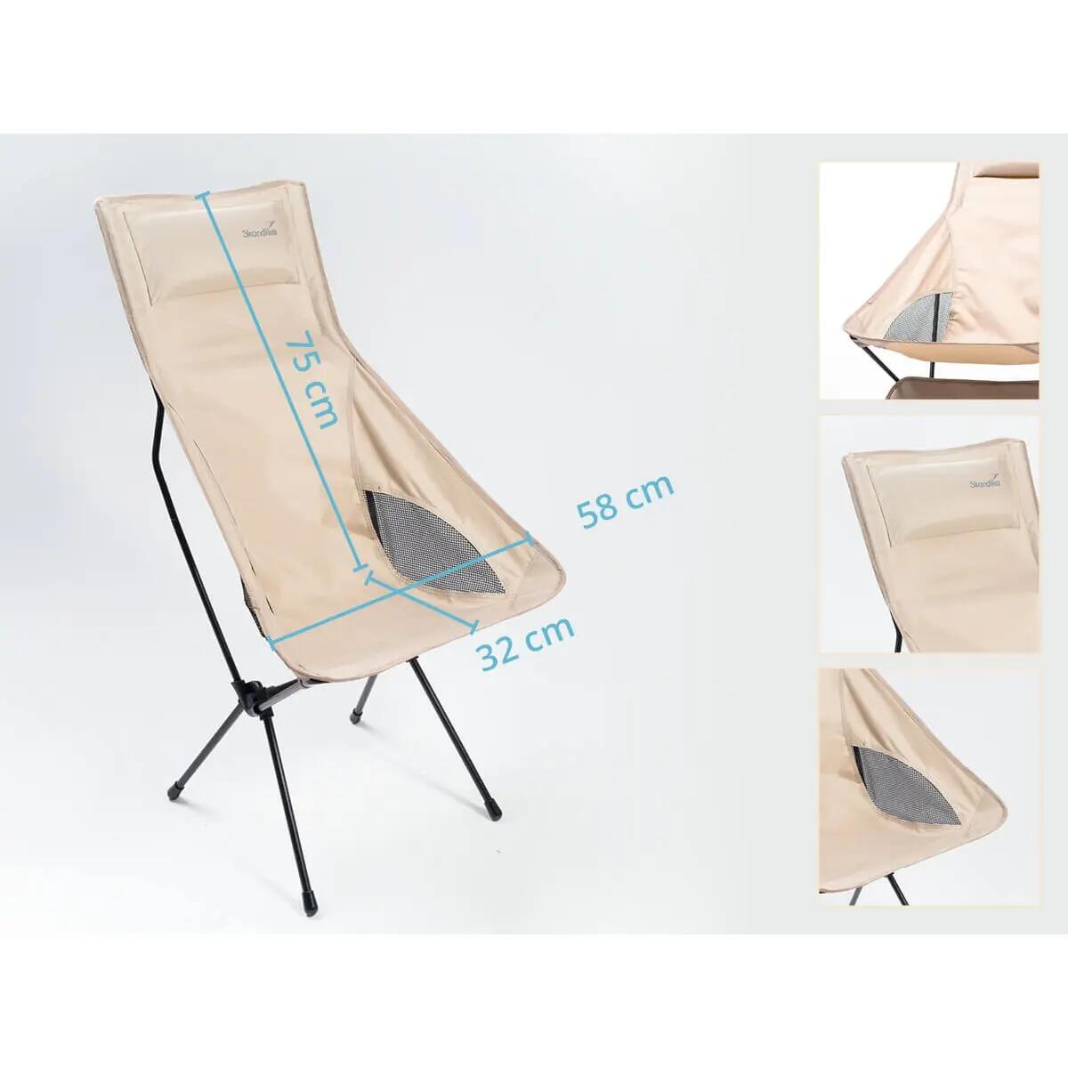 Gebraucht - Campingstuhl Solig 2er Set - Klappstuhl - bis 120 kg 3/8
