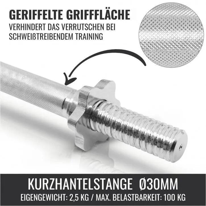 Dumbellset - Halterset - Gietijzer - 30 kg 4/13