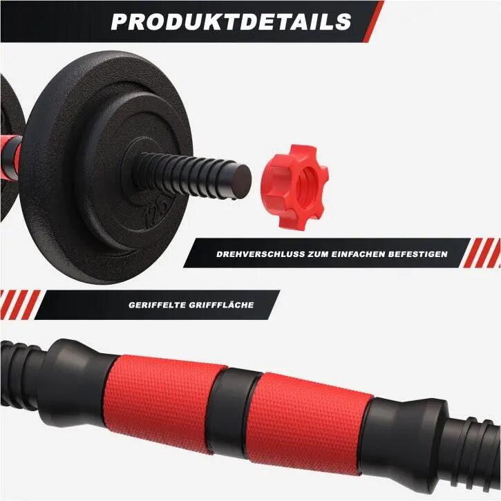 Set de 2 Gantere cu discuri din fonta 15 KG 6/7