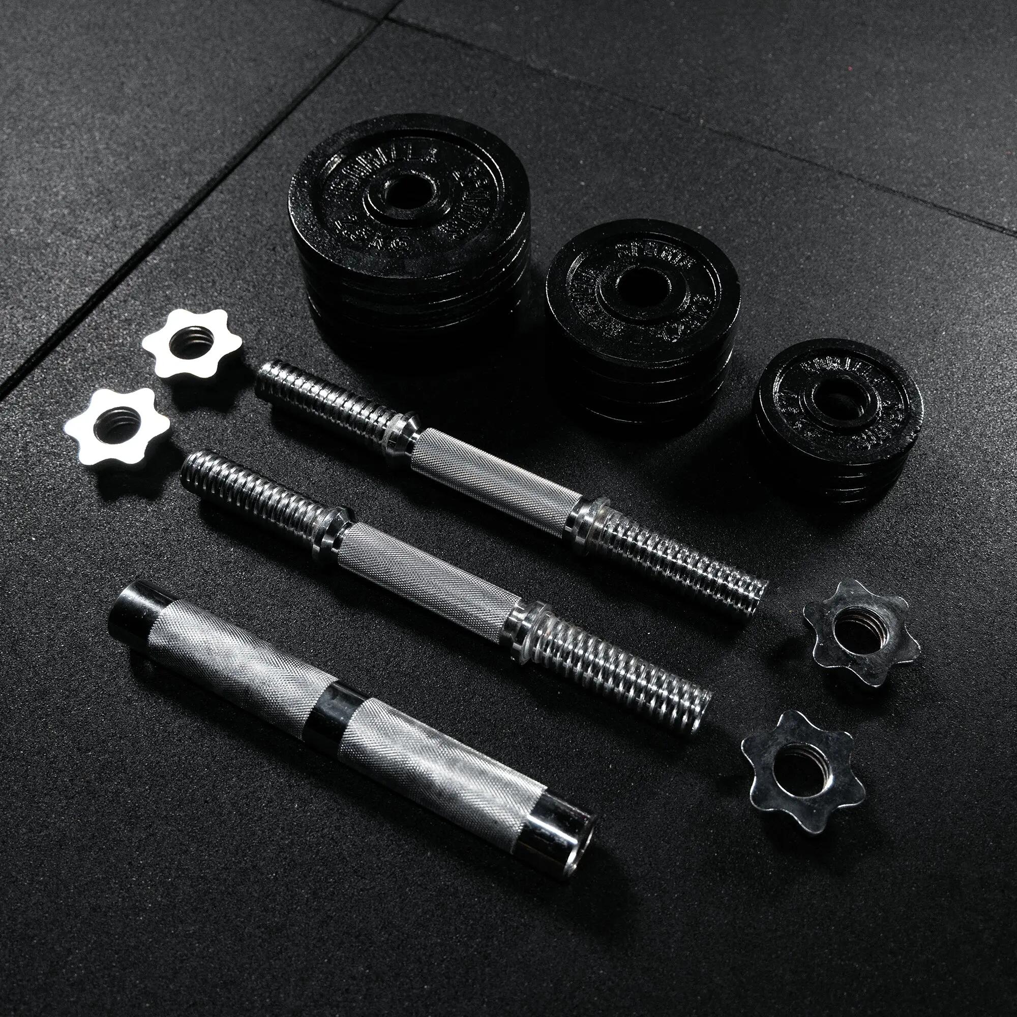 Set gantere fonta 22 kg reglabil 2 in 1 8/15